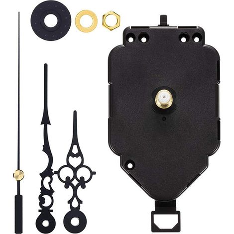 Sollbry Ersatz-Uhrwerk Pendel Quarz-Uhrwerksmechanismus mit langer Welle (Wellenlänge 0,9 Zoll/23 mm) (1/5)