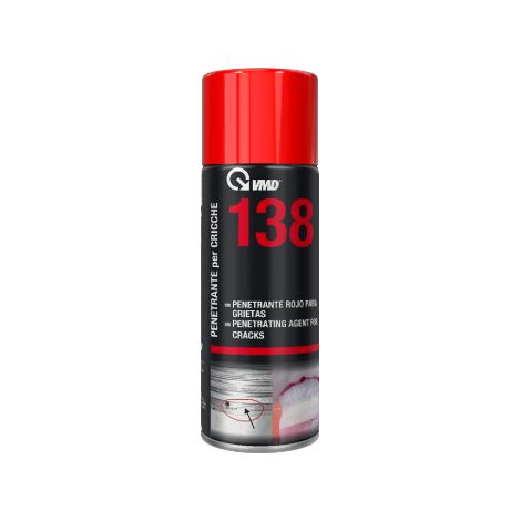 Bombe ae'rosol de'grippant VMD 138 pour souder les fissures 400 ml de pe'ne'trant rouge