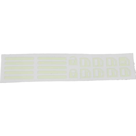 Autocollants Lumineux pour Interrupteur de Fenêtre Voiture, Décor Fluorescent Vert, Adhésifs Phosphorescents Universels, Kit de 8 Pièces (1/5)