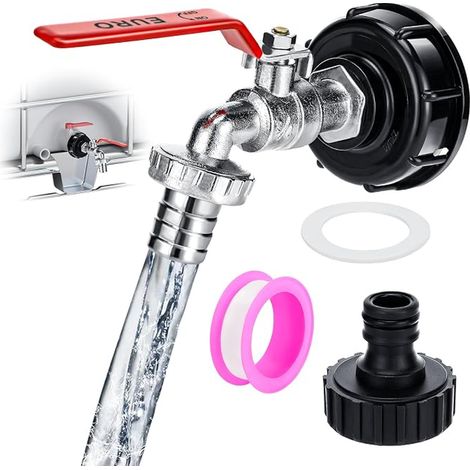 Robinet Cuve S60X6, Adaptateur 3/4" pour Réservoir IBC (1/5)