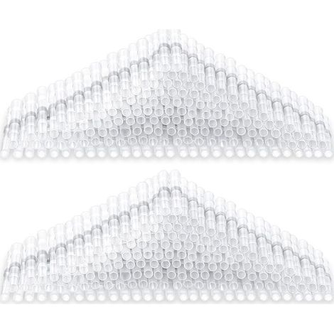 150 Stück Schrumpfschlauch-Stoßverbinder, wasserdichte isolierte elektrische Steckverbinder für Autos, Motorräder und Fahrzeuge (Weiß, 26-24 AWG) (1/4)