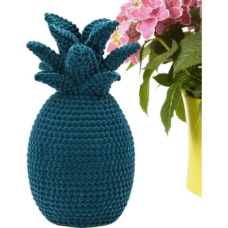 Sculpture d'Ananas,Ornement de Table Flocké 23,6 cm Figurine Statue (1/5)