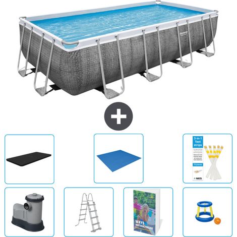 Bestway Bestway Power Steel Rectangulaire - 549x274x122 cm - 8-pièces  S568 (1/4)