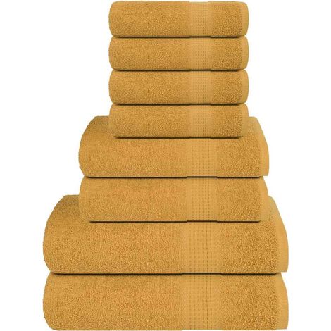 8-tlg. Handtuch-Set FROGN Gold 360 g/m² (1/5)