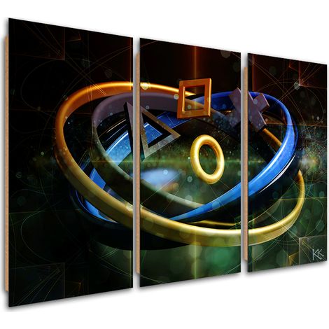 Quadro deco panel 3 paneli, Pulsanti per il controller - 60x40 (1/5)