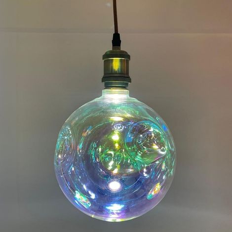 Lámpara Decorativa LED Cristal Irregular Varios Colores E27 3.5W 3000K