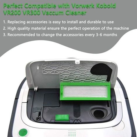 Ersatzteile für den Vorwerk Kobold VR200/VR300 Saugroboter, 11 Teile, inklusive 4 HEPA-Filter, 6 Seitenbürsten und 1 kleiner Bürste (1/5)