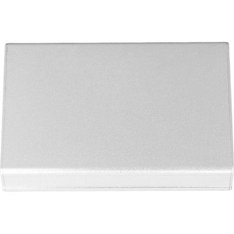 Projektbox aus Aluminiumlegierung, integriert, mattsilber, DIY-Instrumentenbox für Leiterplattenverdrahtung, 22 x 74 x 110 mm