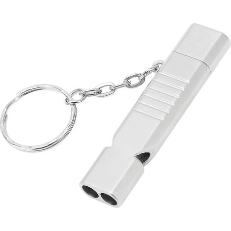 Clé USB 2.0 2 en 1, portable et étanche, avec sifflet intégré pour le stockage et le transfert de données (128 Go). (1/5)