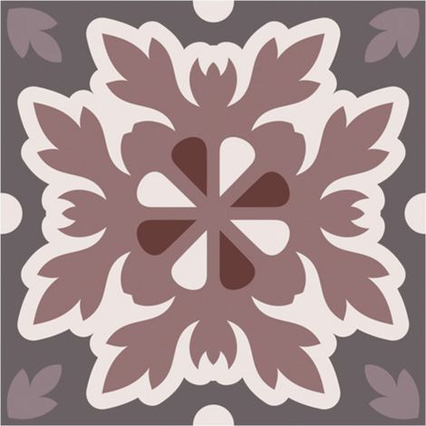 6 stickers carreaux de ciment 15 x 15 cm (1/2)