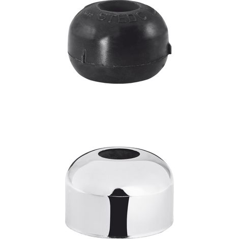STEDO MÜLET-URINAL-VERBINDER, SCHWARZ F.AUßENST. + ROS. 12,5