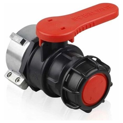 Pair Adaptateur Réservoir IBC, Vanne Cuve Vanne pour Cuve IBC, Adaptateur IBC pour Réservoir, Robinet Cuve IBC DN50 (75 mm) (1/4)