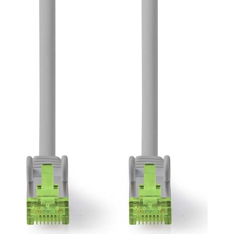 Nedis Cat 8.1-Netzwerkkabel / S/FTP / RJ45 Stecker / RJ45 Stecker / 15.0 m / Rund / LSZH / Grau / Label