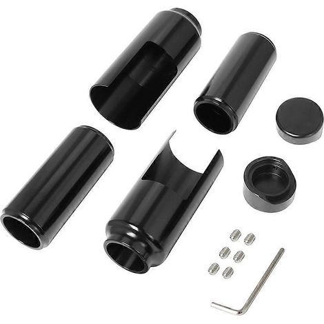 Kit de cache-tubes de fourche avant noir pour moto Harley-Davidson Street Bob 2018 2019 2020 2021 (1/5)