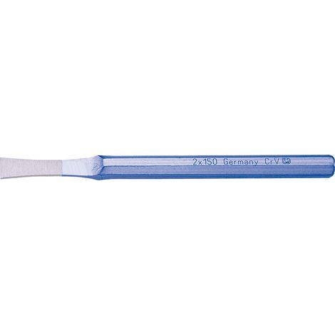 Burin à mâter, tige à 8 pans, Larg. : de la lame : 3 mm, Long. 125 mm, Epaisseur de tige 10 mm