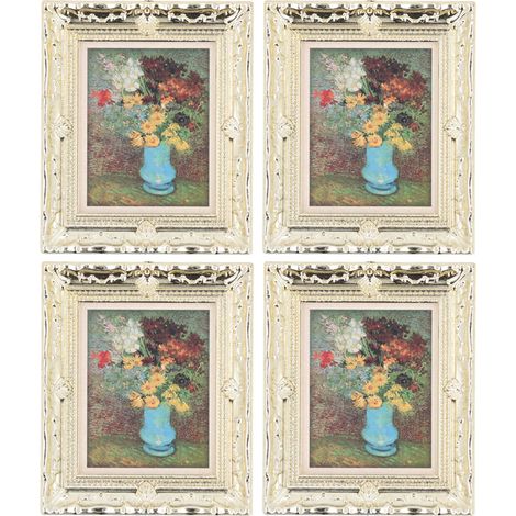 Cadre photo miniature pour maison de poupée à l'échelle 1:12, simulation de peinture à l'huile, modèle de cadre photo antique, style 2 (1/5)