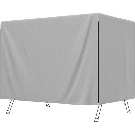Housse protection mobilier jardin. 215x155x150 cm. Grise. (1/5)