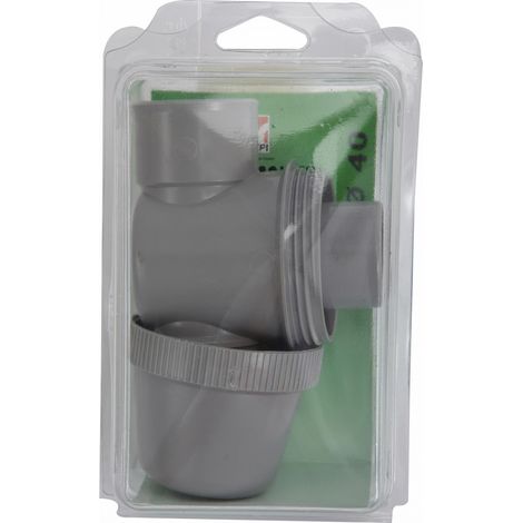 PVC-Wegesiphon zum Kleben, männlich / weiblich, D.40 GIRPI