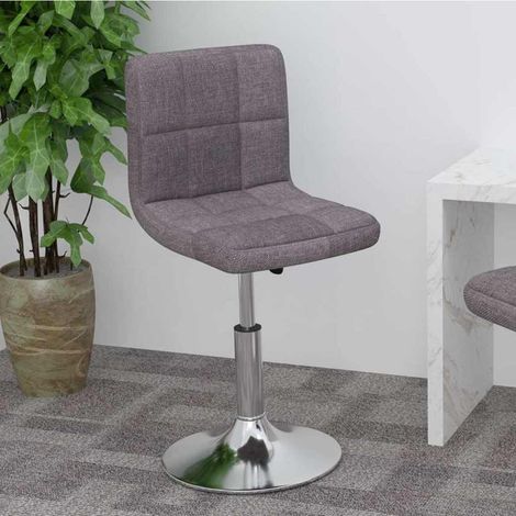 vidaXL Tabouret de bar pivotant Taupe Tissu (1/5)