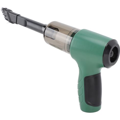 Aspirateur de voiture portable à main, puissant et sans fil, rechargeable, 2400 mAh, vert. (1/5)