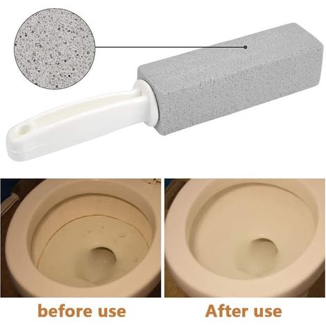 Ecleanfy - Lot de 4 pierres ponces pour nettoyer les toilettes avec poignée - pierre ponce pour toilettes (1/5)