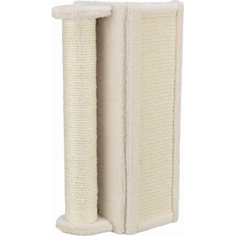 Kratzbrett für Ecken mit Stamm 15 x 50 x 15 cm, beige