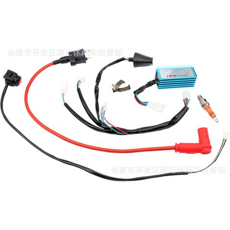 Off-road motorcycle accessories 110cc 125cc 140cc kick start, complete wiring harness, ignition system, CDI (1/4)