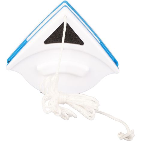 Essuie-vitres double face pour fenêtres, poignée ergonomique en plastique, aimanté, pour le nettoyage des vitres dans les immeubles résidentiels de grande hauteur (3-8 mm). (1/5)