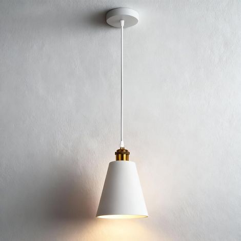 Lustre Luminaires en Verre Intérieure- Lampe Suspendue actuel E27- Vintage Laiton Doré Suspension Pl (1/5)
