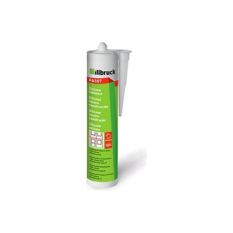 Illbruck – Mastic silicone bâtiment transparent FA107 300ml – Haute élasticité – Résistant aux UV – Excellente adhérence sur supports variés