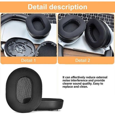 Coussinets d'oreille en mousse à mémoire de forme de haute qualité pour H5 : améliorent le confort d'utilisation. (1/4)