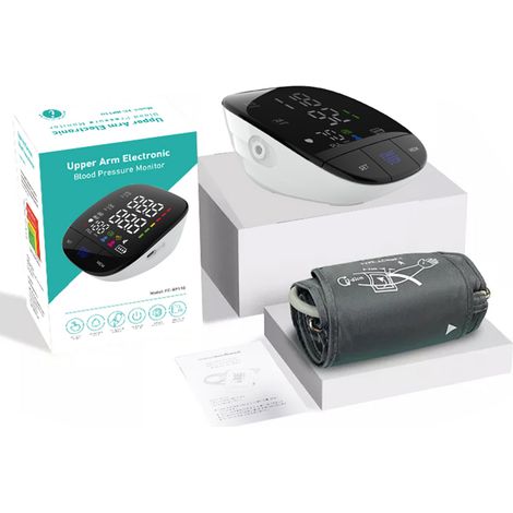 Appareil de mesure de la pression du bras avec affichage clair, mesure précise et rangement intelligent, pour une utilisation à domicile.