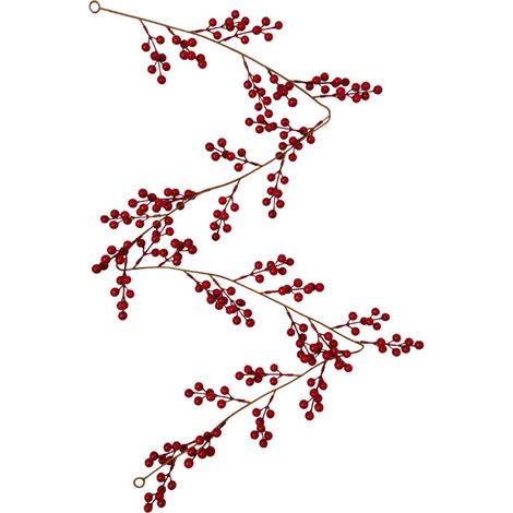 Guirlande de baies rouges artificielles pour sapin de Noël, décoration de fausses baies pour les fêtes de fin d'année et le Nouvel An, centres de table (1/5)