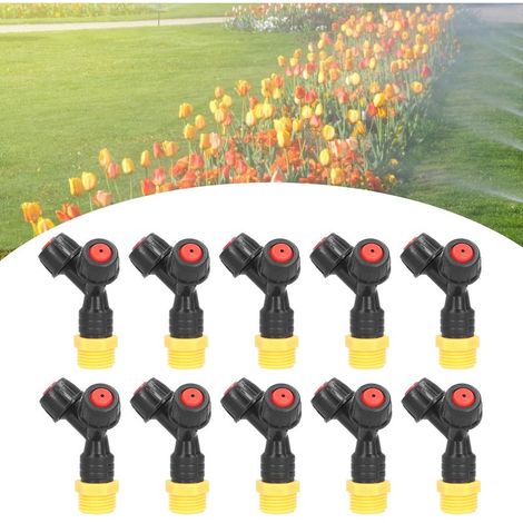 Gicleurs d'Atomisation 10Pcs Misting Nozzle G1/2 avec Buse Double pour Agriculture Irrigation Jardins Maison (1/5)