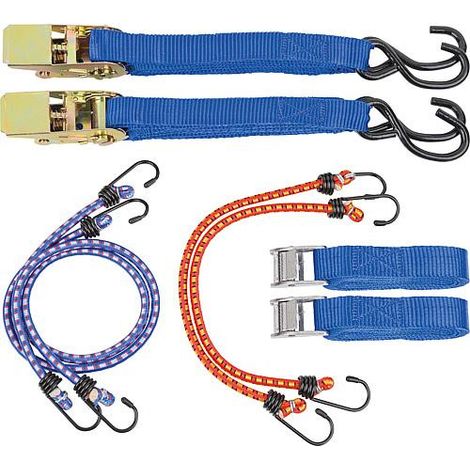 Kit de sangle de serrage et d'ancrage 8 pieces
