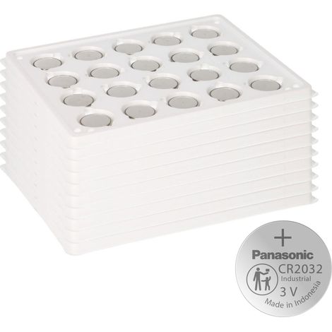 200x Panasonic CR2032 Batterie Lithium Knopfzelle CR2032BS Bulk (1/5)