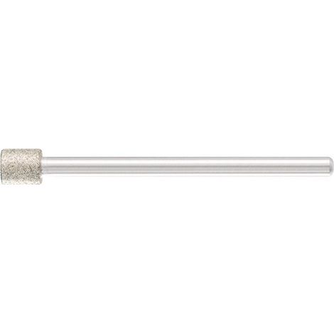 Muela diamantada en varilla cilíndrico DZY, Ø x altura : 6 x 6 mm, Largo de la mango 54 mm, mango 6 mm