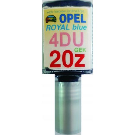 Réparation des rayures de peinture bleu roi Opel 20Z, kit 10 ml arasystem (1/5)