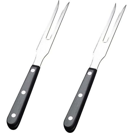 2 Pièces Fourchettes À Découper Fourchettes À Pot Fourchettes À Viande En Acier Inoxydable Pour BBQ Cuisine Dinde Rôti Dîner Festival (1/4)