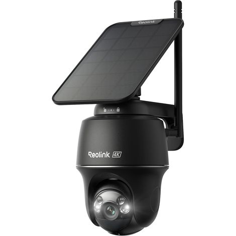 Camera Solaire Exterieur WiFi sans Fil, 360°PT, 2,4/5Ghz Wi-FI 6, Détection Intelligent, Suivi Automatique, Vision Nocturne Couleur, PT Ultra+Panneau Solaire Noir (1/5)