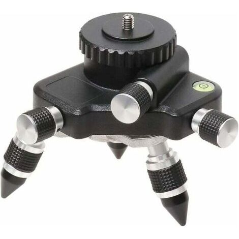 BARKBUSTERS Adaptateur de niveau laser – Base rotative à 360° pour connecteur de trépied de niveau laser de ligne, base de trépied pivotante pour adaptateur de niveau de 6,35 mm et 5/8 (1/4)