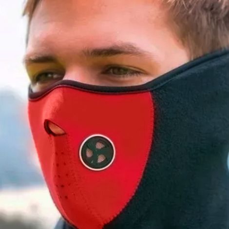 Visière de moto rouge (1/5)