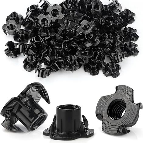 Écrous à Griffes M4 x 8 mm Ecrou Prisonnier 30 Pièces Insert Bois (1/5)