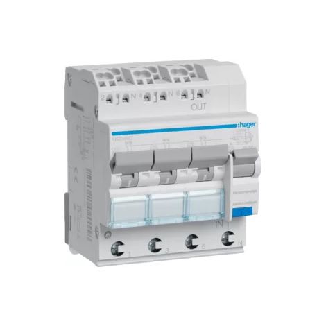 Hager FI-LS 3X 1P+N 6KA C-16A 30MA A (ADZ366D) (1/2)