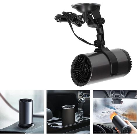 Auto-Heizung mit Lüfter (Becher-Typ), 4-Jahreszeiten, 12V 150W – Heiz-/Lüftermodus, Enteisungsfunktion