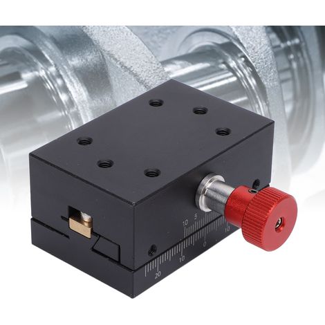 X-Achsen-Bewegungsplattform mit 40 mm Hubschlitten, Feineinstellung per Zahnrad und Zahnstange, kleiner Präzisions-Schwalbenschwanzschlitten. (1/5)