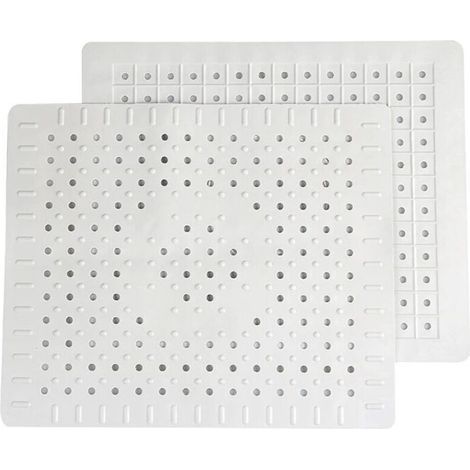 Lot de 2 tapis de protection pour évier de cuisine en caoutchouc antidérapant durable, facile à nettoyer et à couper soi-même (1/4)