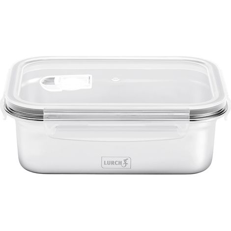 Lebensmittelbehälter, Edelstahl/Kunststoff, 1,2 l, Sicherheits-/Lurch-Behälter
