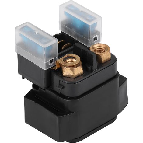 GARRYFIZH Relais de démarreur en plastique et caoutchouc de cuivre noir, solénoïde de remplacement pour quad Yamaha 350/400/450 (1/5)