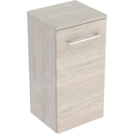Geberit Selnova Square - Meuble latéral haut 650x330x297 mm, 1 porte, noyer clair hickory 501.275.00.1 (1/3)